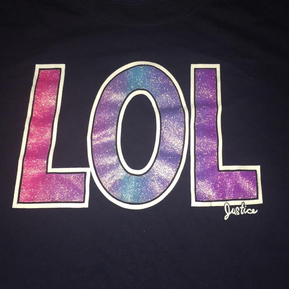 dark blue justice shirt